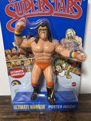 WWE LJN MATTEL SUPERSTARS ULTIMATE WARRIOR 8″ ACTION FIGURE BLUE CARD SHIPS NOW