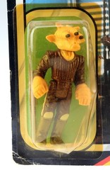 Vintage Kenner Star Wars Carded ROTJ Ree-Yees Action Figure C3Y (dented bubble)