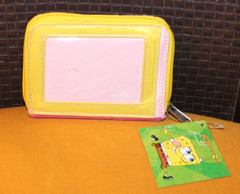 NEW IN BAG 2003 3D SPONGEBOB SQUAREPANTS PINK COIN PLUSH WALLET
