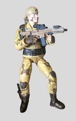 HIYA Toys, GI Joe Dusty 4″ inch Figure Loose custom Weapons and Access.