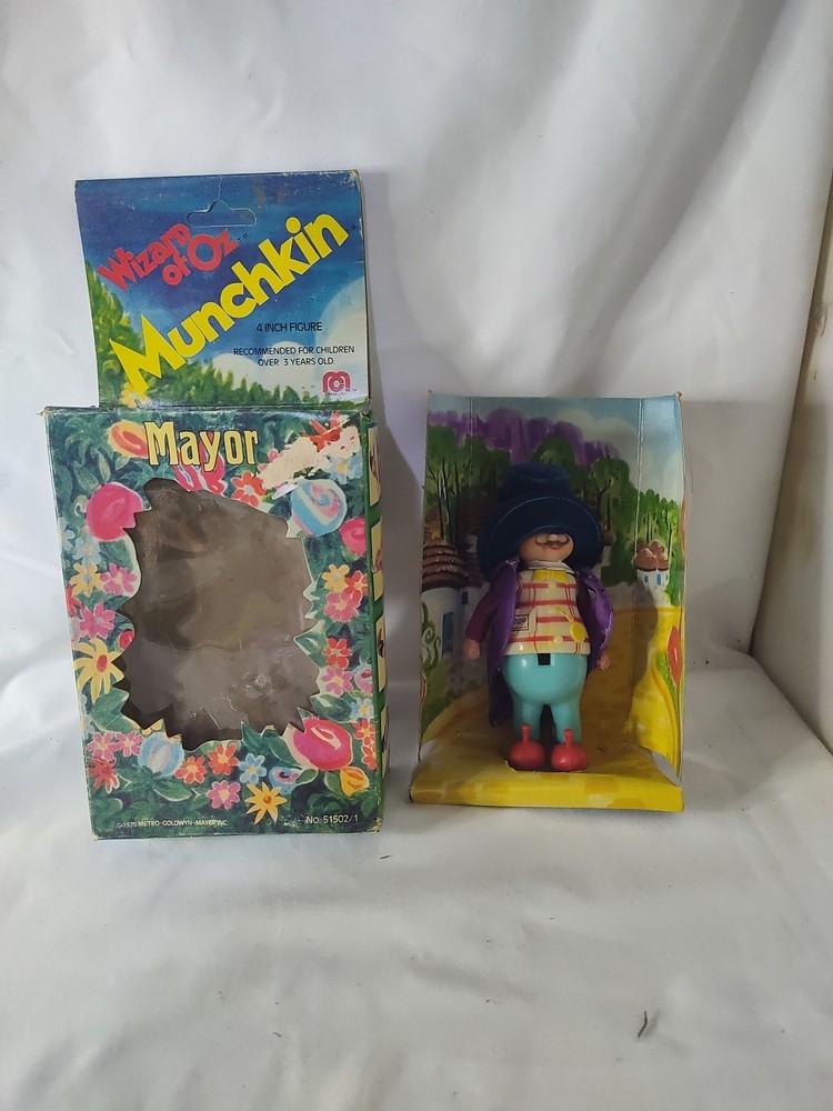 1975 Mego Wizard Of Oz Mayor of Munchkinland Munchkin Figure W/Box