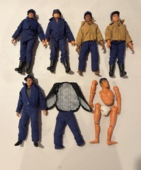 Lot Of Vintage 1974 LJN Mego Style SWAT TV Show 8” Clothed Action Figures