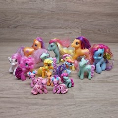 My Little Pony Hasbro Assorted Lot of 16 Various Sizes & Colors of Equine Ponies