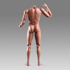 12″ Flexible Muscle Male Action Figure – 1:6 Scale Europe Skin Body Doll, No Hea