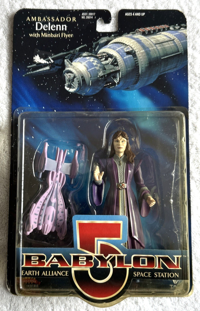 Babylon 5 Ambassador Delenn Figure Minbari Flyer Exclusive Toy 1997 New Sealed