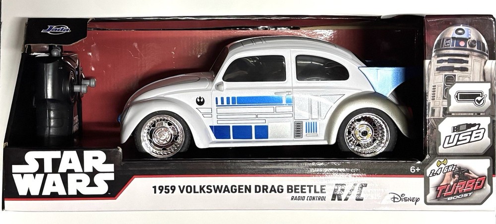 Jada Toys Star Wars 1959 Volkswagen Drag Beetle Radio Control R/C 1:16 Vehicle