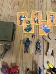 Vtg DreamWorks Shrek Figure Lot Donkey Thelonious Gingerbread Guard Dragon Puss