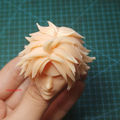1:6 1:12 1:18 Fantasy anime Boy Head Sculpt for 12” 6” 3.75”Male Figure Body