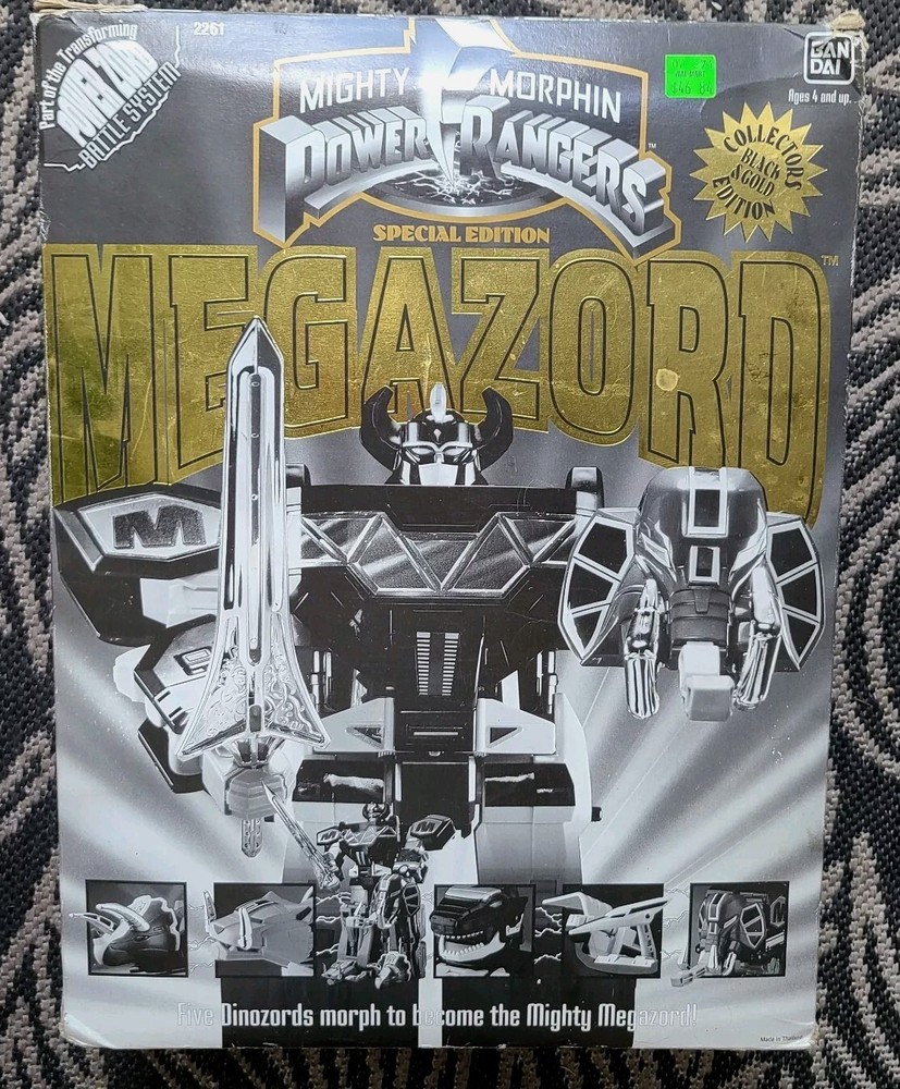 1993 Mighty Morphin Power Rangers Megazord Special Edition Black Gold Bandai