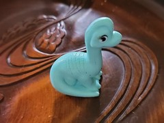 Paw Patrol Dino Mystery Mini Brachiosaurus Dinosaur Toy Figure Cyan Teal Blue