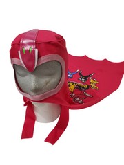 90s Vintage Pink Power Rangers Face Cape Hood