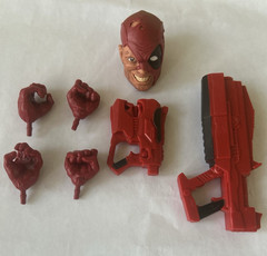 Marvel Legends Deadpool Madcap Alternate Head Fists Weapons Lot NO BOX