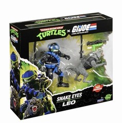 TMNT × G.I. Joe Snake Eyes × Leonardo Figure Set UCC SDCC 2026 IN Hand