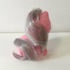 Vintage Mattel My Pretty Kitty Prancer Pink Silver Hair Baby Carriage 1989