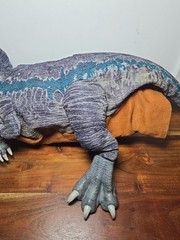 Jurassic World Realfx Baby Blue Animatronic Dinosaur Hand Puppet Tested Works!