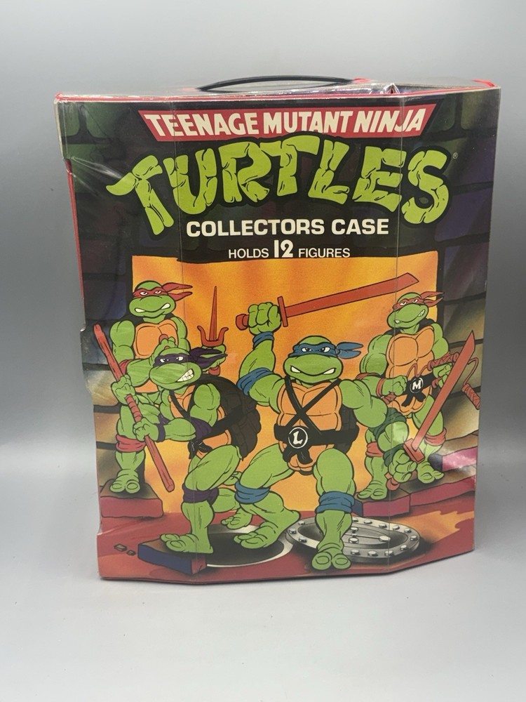Vintage 1991 TMNT Teenage Mutant Ninja Turtles Collectors Case For 12 Figures