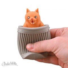 Surprise Popping Alley Cat (choose color) squeeze it, SURPRISE! – Archie McPhee