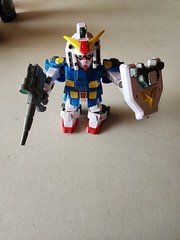 2x SD Gundam Force Superior Defenders CAPTAIN GUNDAM Action Figure & another