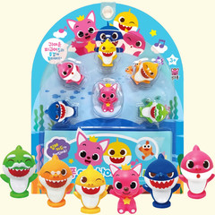 Pinkfong Baby Shark Family Figure Set 6P | Official Korea Toy | Kids Gift