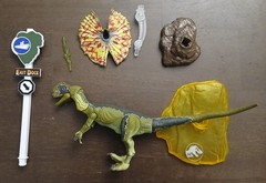 Jurassic World Amber Collection Lot (Velociraptor/Tyrannosaurus/Dilophosaurus)