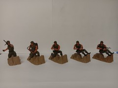 1974 Mattel heroes in Action Soldiers: 6-10