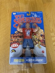 LJN WWE Wrestling Superstars John Cena Figure Blue Card Signed Target Exclusive