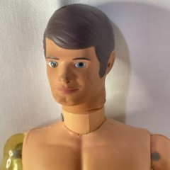 GI JOE Mike Powers 12” Action Figure Brunette Vintage Hasbro