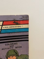 Vintage Gi Joe Coloring Book And Promotional VHS Tapes And Sgt Savage Backers
