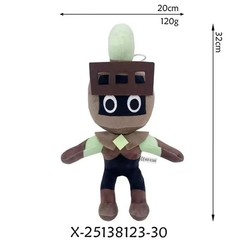 Dandy’s World Plush Gourdy Eclipse Pebble Rosy Ribecca Plushie Toy for Game Fans