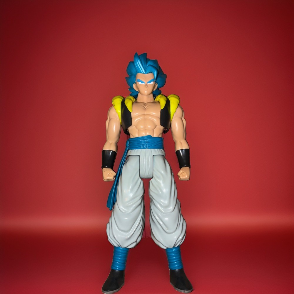 Dragon Ball Gogeta Blue Hair Action Figure Plastic Anime Manga 11 Inches Tall
