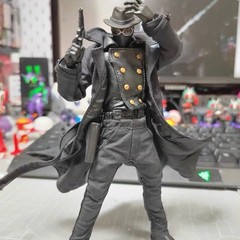 1/12 Spider-Man Noir Black Wired Trench Coat For 6″ ML Action Figure Body New