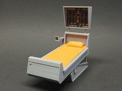 Star TRek TOS SICKBAY MEDICAL BED 1:18 3.75″ Figure Diorama PROP