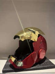 Iron Man Gold MK5 Helmet Electronic Voice Activated Open&Close Mask Autoking