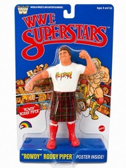 WWE Superstars Lot of 3 The Rock Jake Roberts Roddy Piper Mattel Sealed
