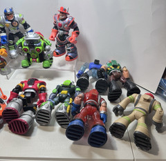 Vintage Rescue Heroes Mattel Fisher Price Lot Of 14 Action Figures Variety GUC