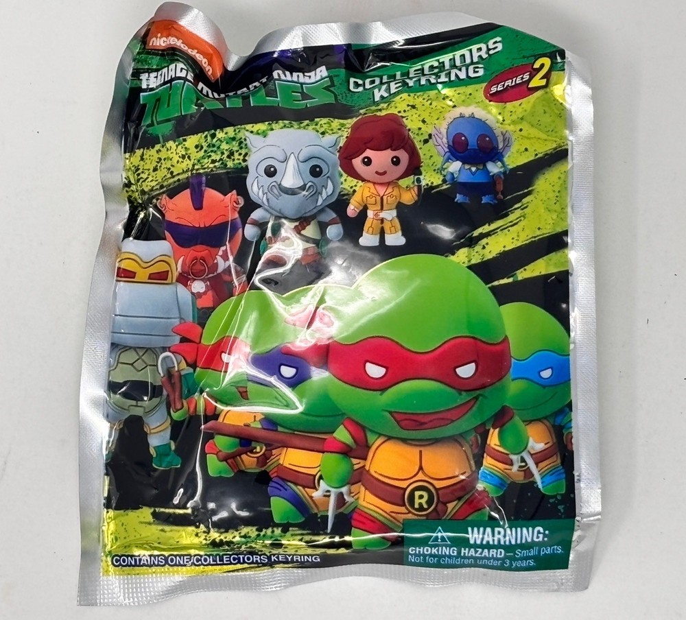 NEW Teenage Mutant Ninja Turtles 3D Figure Bag Clips Series 2 Mystery Bag