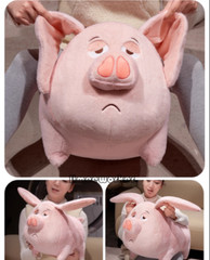 25-80cm Nezha Taiyi human flying pig plush toy Plush Toy Pillow Stuffed Pink