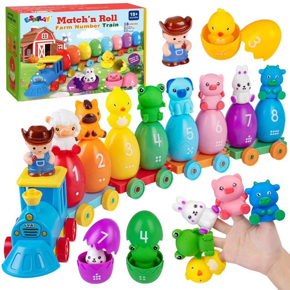 Toddler Learning Toys for 1 2 3 Years Old, Count Matching & Sorting Montessor…