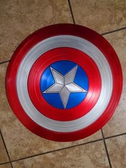 24″ AVENGERS CAPTAIN AMERICA VIBRANIUM SHIELD 75TH ANNIVERSARY COSPLAY PROP NEW