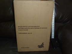 CAPTAIN HARLOCK SPACE PIRATE WITH THRONE OF ARCADIA 12 INCH FIGURE HOT TOYS 2014