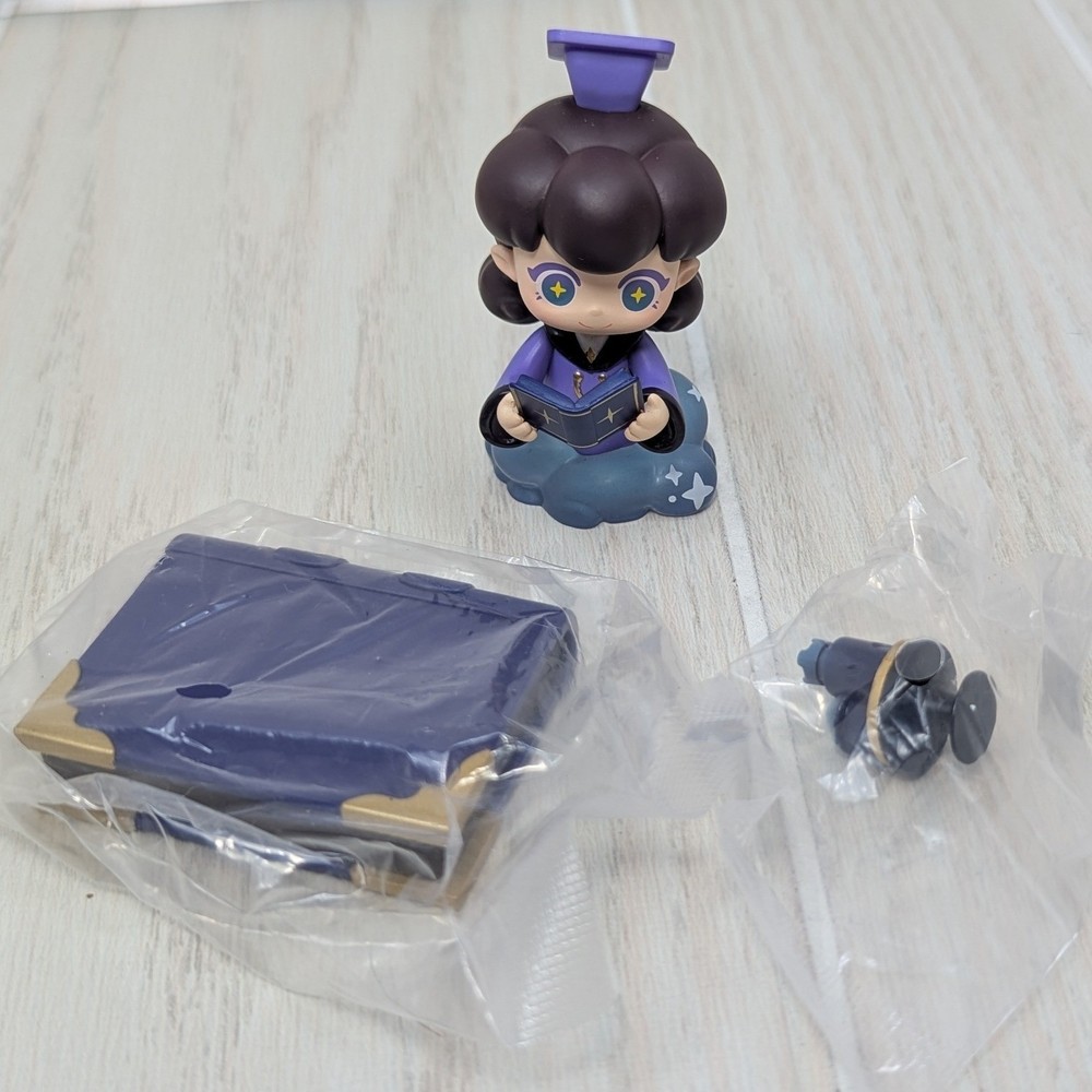 Top Toy Vera Hiding Elf Library Librarian History of Magic Purple Figure Book