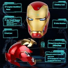 NEW 1:1 Wearable Friday Iron Man Mk50 Helmet Remote Touch Voice Control Mask