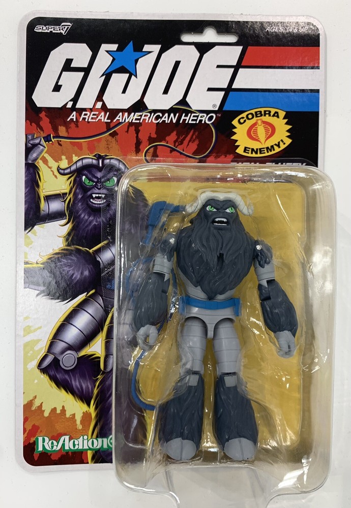 Super7 ReAction G.I. Joe O-Ring Wave 2 Fatal Fluffy Rare 3.75 Figure New In Hand
