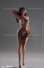 VERYCOOL VCD-02B 1/6 Female Seamless Makeup Silicone Body Med Chest 12”Figure