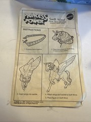 Vintage 1984 Princess Of Power Swift Wind Unicorn With Box & Doll