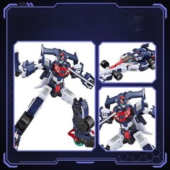 Metal Cardbot W Flash Vector F1 Race Car 2-Mode Transformer Robot NFC Card Toy