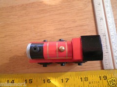 Thomas the Tank Engine James + Tender FOR DISPLAY ONLY wooden NM/M NICE!