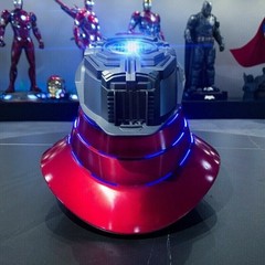 Autoking Iron Man Mk5 1:1 Helmet Wearable Voice-control Mask Cosplay Silver/Gold