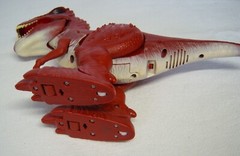 T-Rex Red Roaring Walking Light Up Dinosaur Battery Operated Zuru 12x7x3″