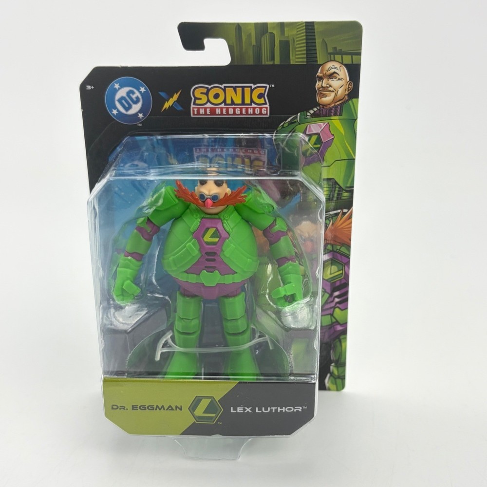 Jakks Pacific Sonic x DC Dr Eggman as Lex Luthor 2.5″ Action Figure New